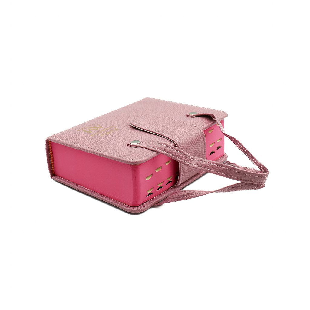 Bíblia Ave-Maria com Alça Bolso Rosa