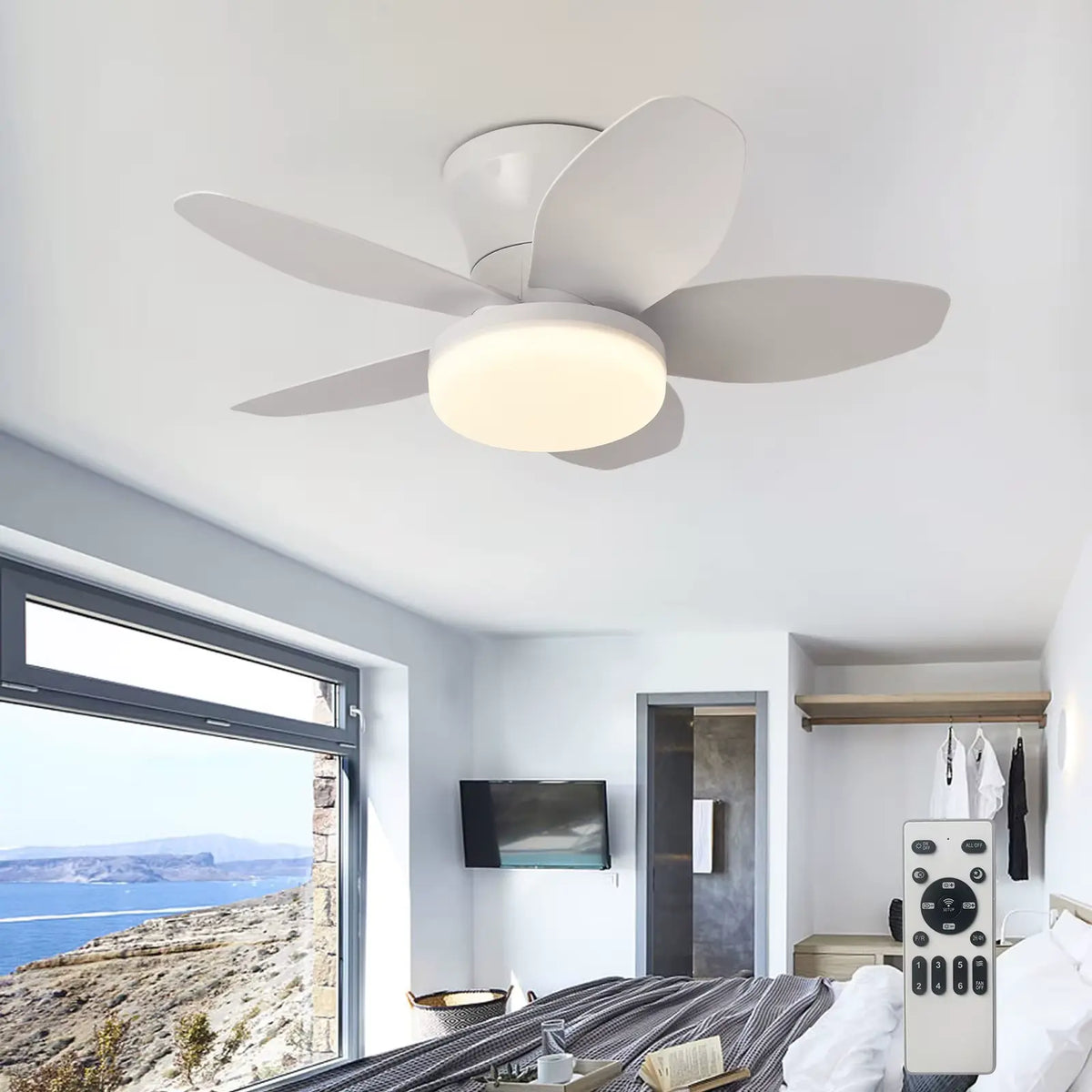 Ventilador de Teto Moderno e Compacto ZenithBreeze® Compact