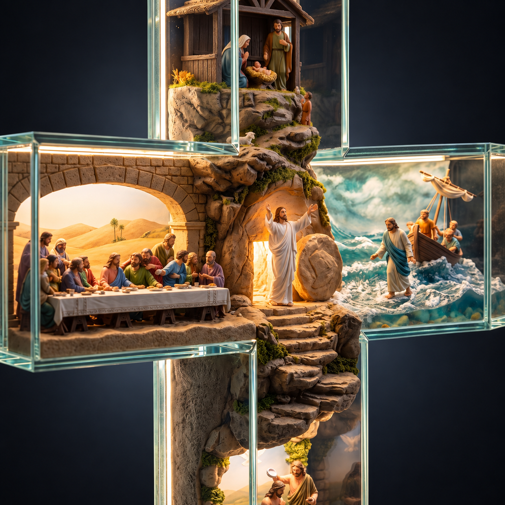 Cruz Iluminada História de Jesus – 6 Cenas
