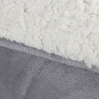 Coberdrom Cobertor Manta Sherpa Pele de Carneiro 490g/m² Dupla Face Aspen Cinza