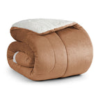 Coberdrom Cobertor Manta Sherpa Pele de Carneiro 490g/m² Dupla Face Aspen Cobre