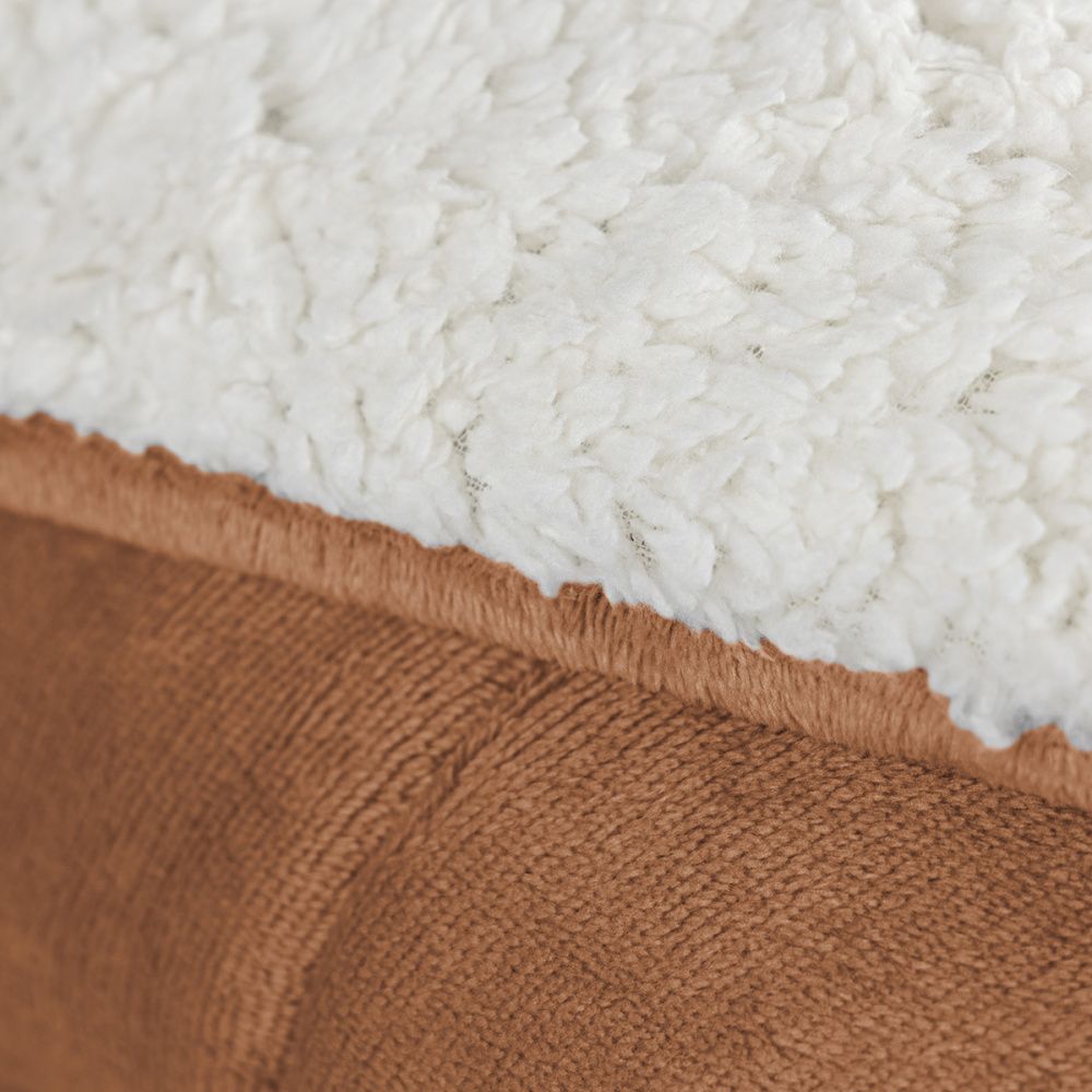 Coberdrom Cobertor Manta Sherpa Pele de Carneiro 490g/m² Dupla Face Aspen Cobre