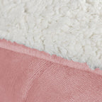 Coberdrom Cobertor Manta Sherpa Pele de Carneiro 490g/m² Dupla Face Aspen Rosa