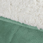 Coberdrom Cobertor Manta Sherpa Pele de Carneiro 490g/m² Dupla Face Aspen Verde