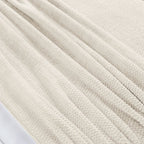 Cobertor Casal Queen King Manta Microfibra 2,20x2,40m 260g/m² Toque de Seda Premier Macio Marfim