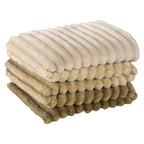 Cobertor Manta Flannel Casal Queen Fluffy 320g/m² Degradê Gold
