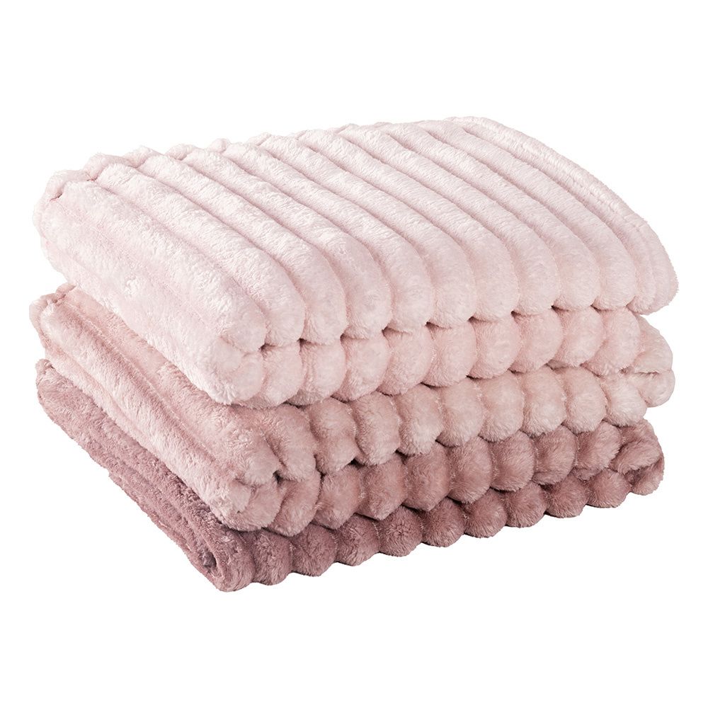 Cobertor Manta Flannel Casal Queen Fluffy 320g/m² Degradê Pancake