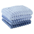 Cobertor Manta Flannel Casal Queen Fluffy 320g/m² Degradê Sky