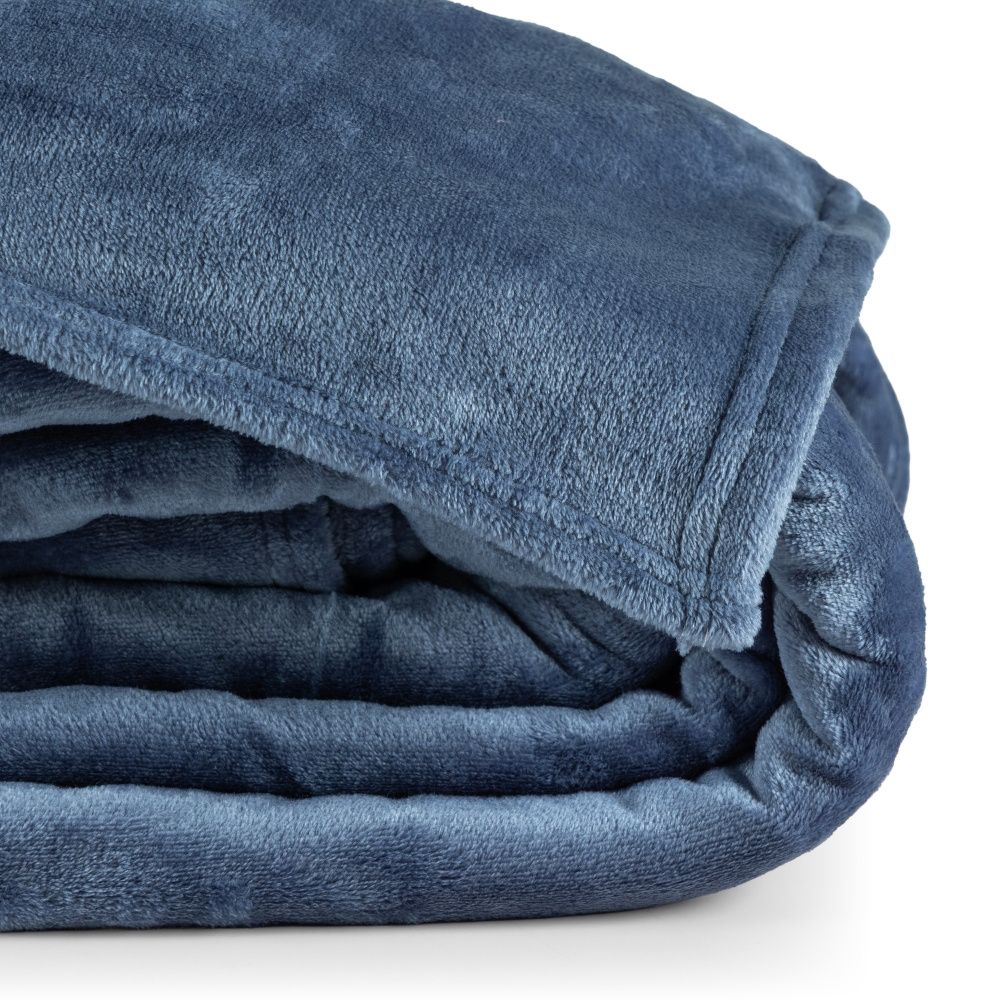 Cobertor Manta Flannel 300g/m² Quebec Azul