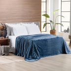 Cobertor Manta Flannel 300g/m² Quebec Azul