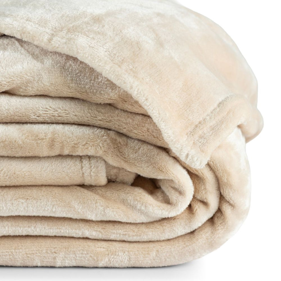 Cobertor Manta Flannel 300g/m² Quebec Marfim