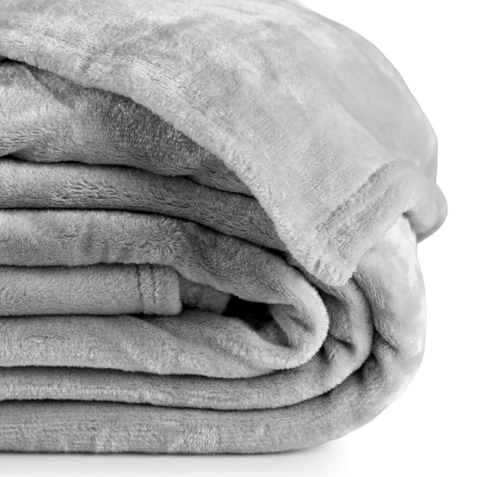 Cobertor Manta Flannel 300g/m² Quebec Prata