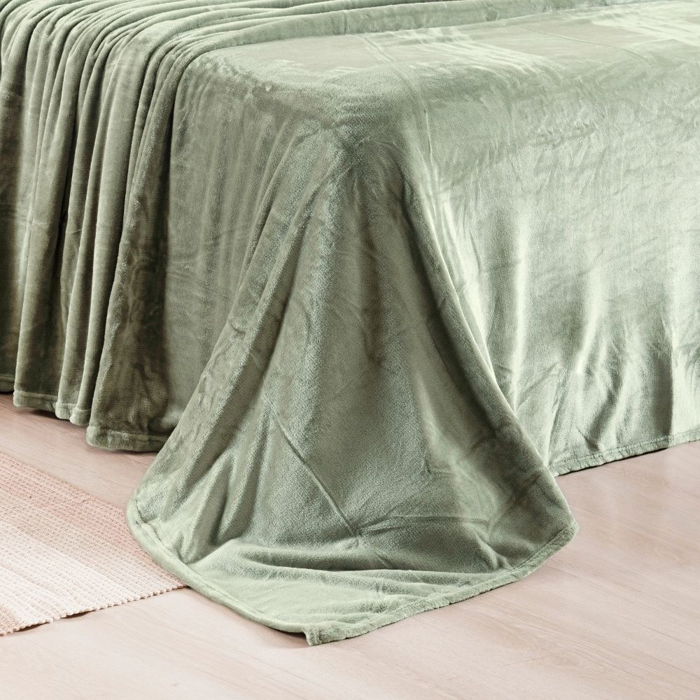 Cobertor Manta Flannel 300g/m² Quebec Verde