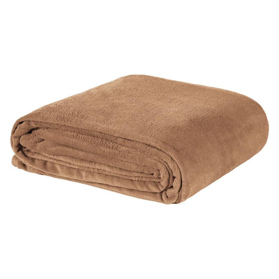 Cobertor Manta Flannel Queen Turim 2,40x2,20m 180g/m² Cobre
