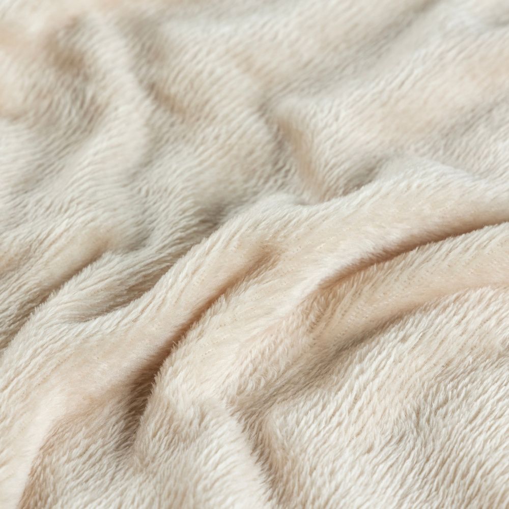 Cobertor Manta Flannel Queen Turim 2,40x2,20m 180g/m² Marfim