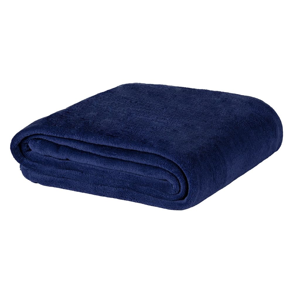 Cobertor Manta Flannel Queen Turim 2,40x2,20m 180g/m² Marinho