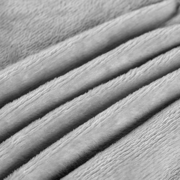 Cobertor Manta Flannel Queen Turim 2,40x2,20m 180g/m² Prata