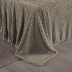 Cobertor Manta Flannel Super Macio 240g/m² Diamond Bege