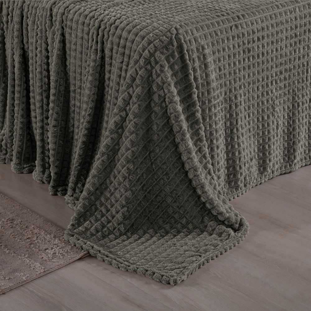 Cobertor Manta Flannel Super Macio 240g/m² Diamond Prata