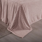 Cobertor Manta Flannel Super Macio 240g/m² Diamond Rosê