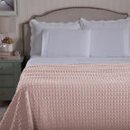 Cobertor Manta Flannel Super Macio 240g/m² Diamond Rosê