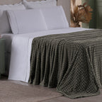 Cobertor Manta Flannel Super Macio 240g/m² Diamond Prata