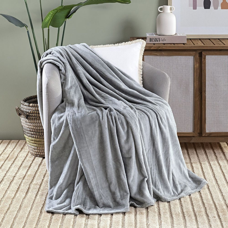Cobertor Manta Super Macio Casal Queen 2,20x2,40M 280g/m² Sibéria Flannel Flint