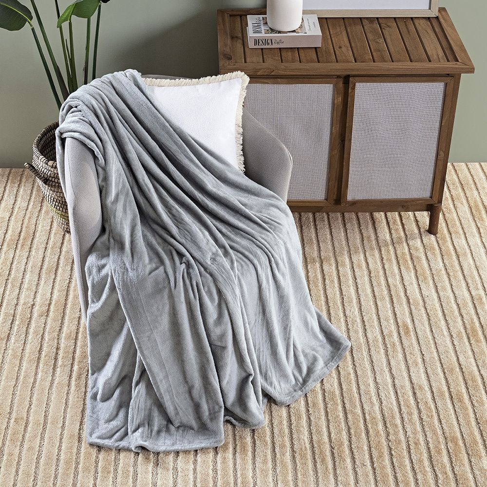 Cobertor Manta Super Macio Casal Queen 2,20x2,40M 280g/m² Sibéria Flannel Flint