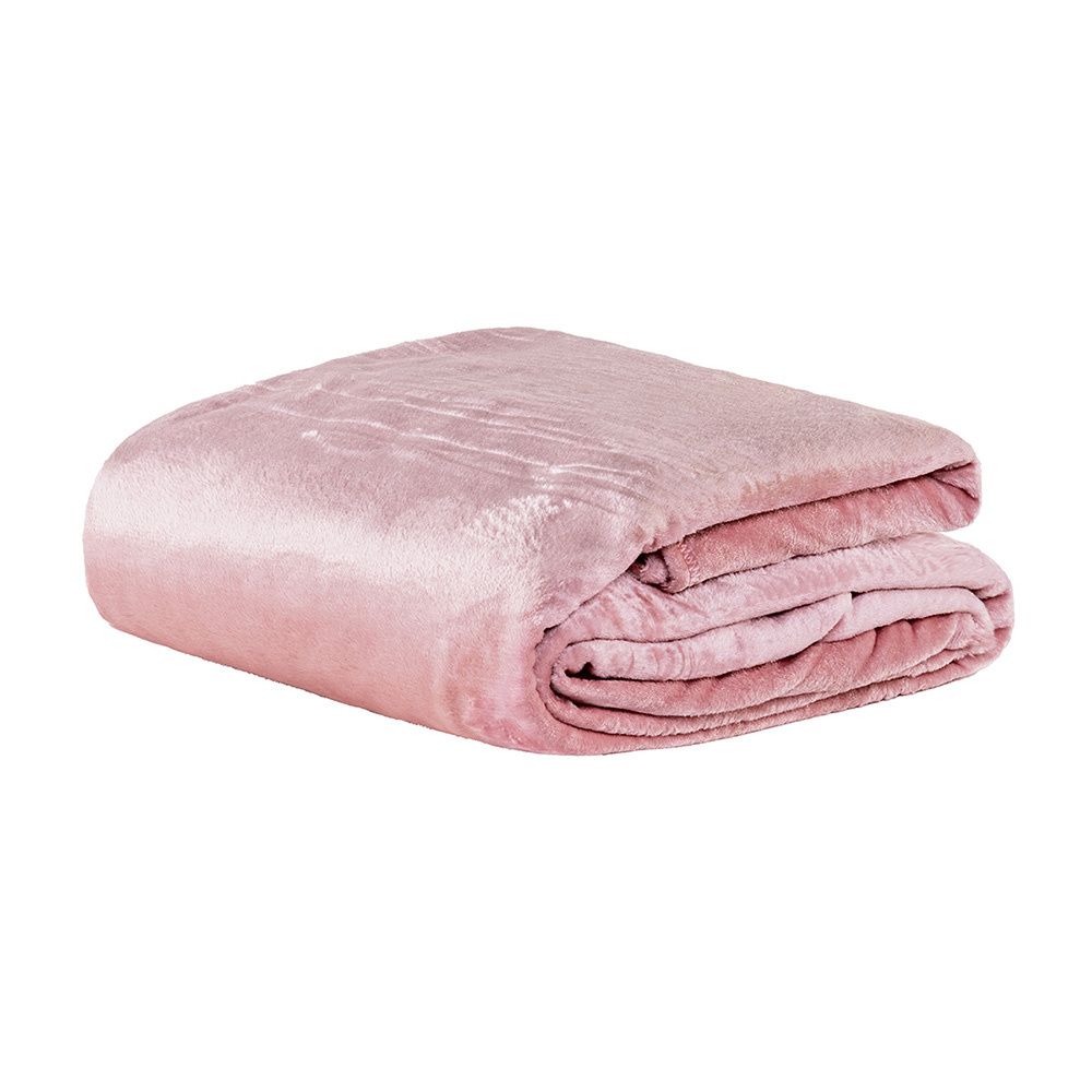 Cobertor Manta Super Macio Casal Queen 2,20x2,40M 280g/m² Sibéria Flannel Sheel Pink
