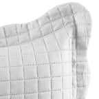 Cobre Leito Colcha Boutis Pastilhas Dupla Face 150 Fios Branco