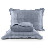 Cobre Leito Colcha Boutis Pastilhas Dupla Face 150 Fios Cinza