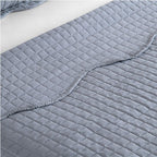 Cobre Leito Colcha Boutis Pastilhas Dupla Face 150 Fios Cinza