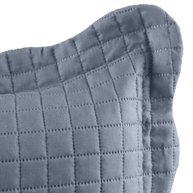 Cobre Leito Colcha Boutis Pastilhas Dupla Face 150 Fios Cinza