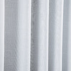 Cortina Voil Gaze de Linho com Forro Tecido Blackout Grécia Branco