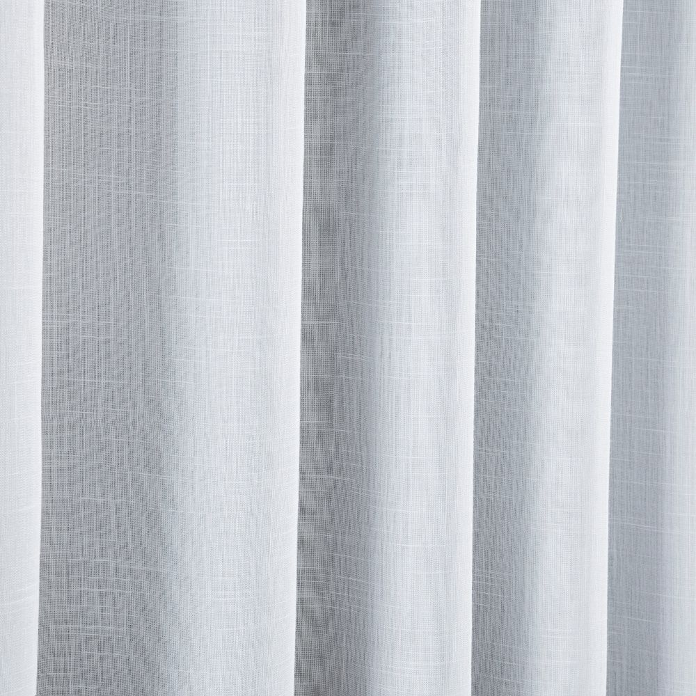 Cortina Voil Gaze de Linho com Forro Tecido Blackout Grécia Branco