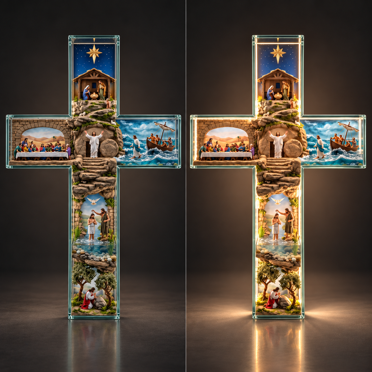 Cruz Iluminada História de Jesus – 6 Cenas