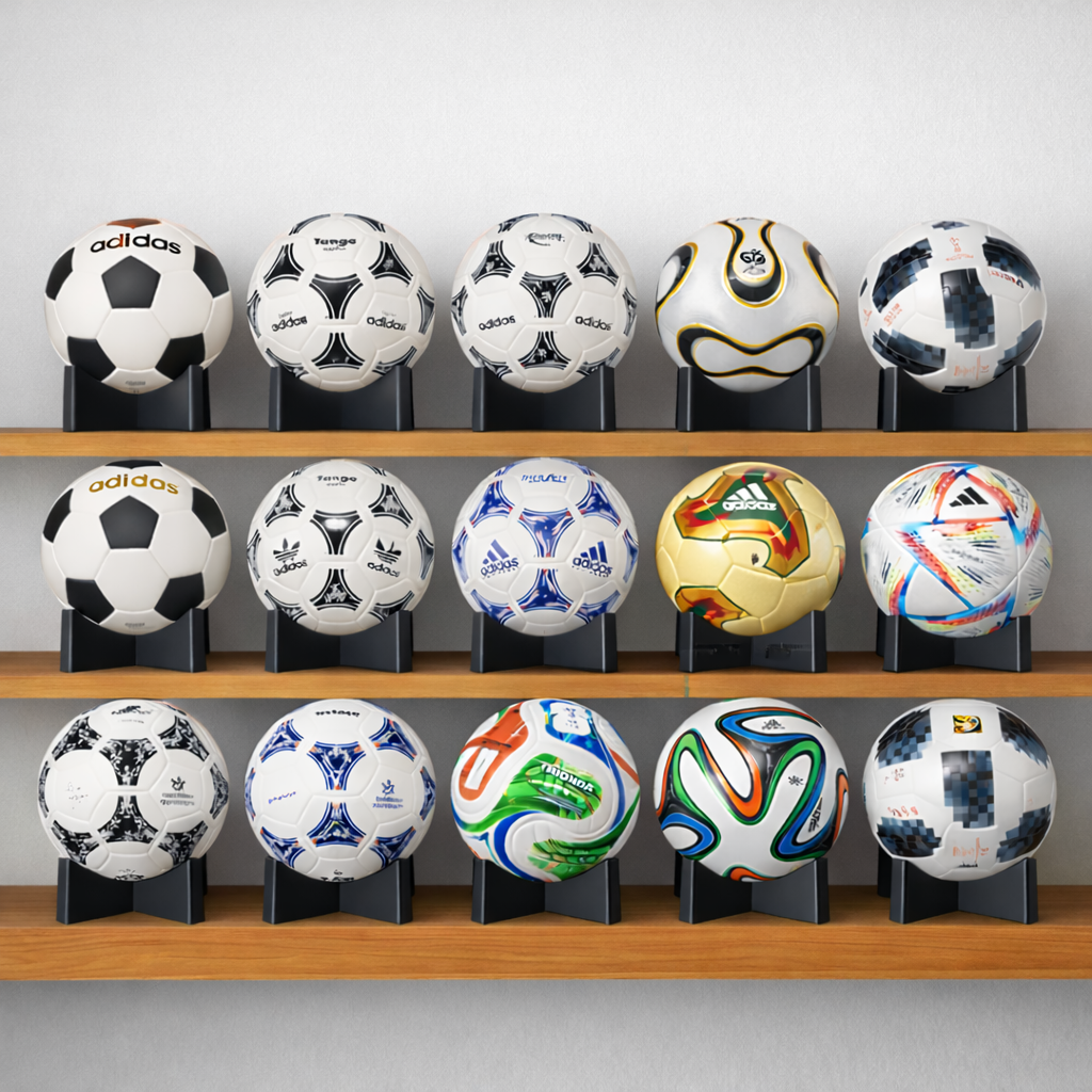 Kit de Minibolas Históricas da Copa do Mundo