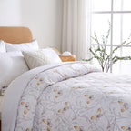 Edredom 300 Fios Sono Leve Estampado Butterfly Areia