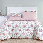 Edredom Percal 200 Fios Algodão Estampado Cotton Select Hortência