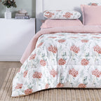 Edredom Percal 200 Fios Algodão Estampado Cotton Select Hortência