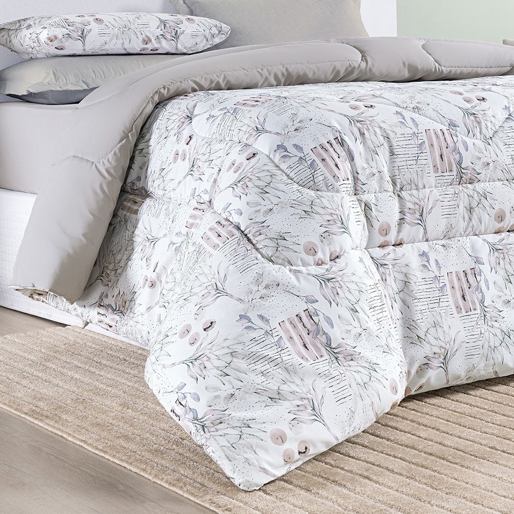 Edredom Percal 200 Fios Algodão Estampado Cotton Select Protea