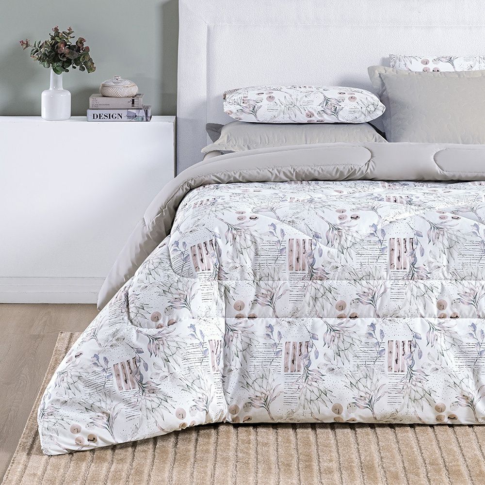 Edredom Percal 200 Fios Algodão Estampado Cotton Select Protea