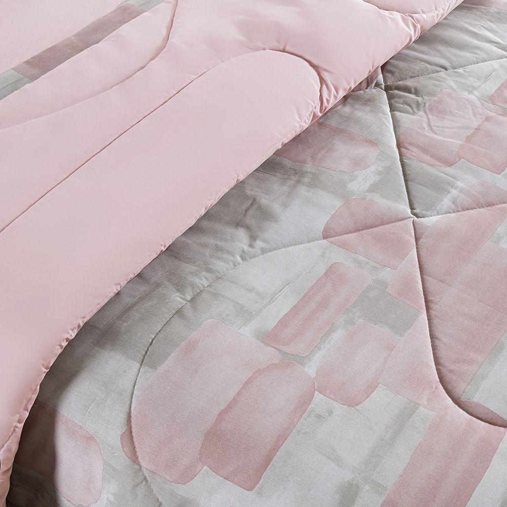 Edredom Percal 200 Fios Algodão Estampado Cotton Select Quadri