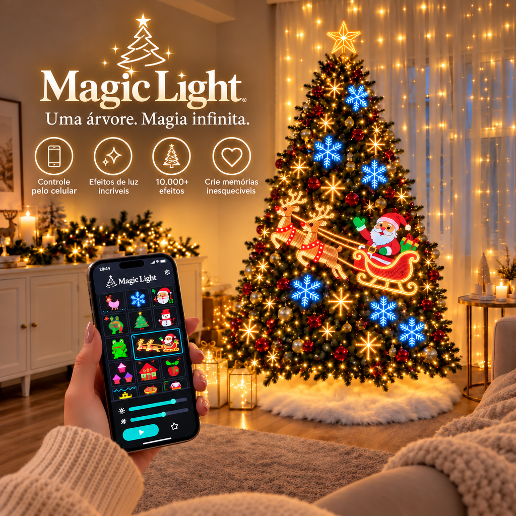 Pisca-Pisca Inteligente Magic Light – 10.000 Efeitos