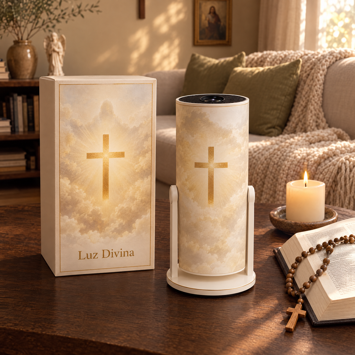 Projetor Luz Divina – A Fé Iluminando a Sua Casa
