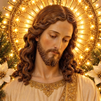 Cristo Iluminado – Decoração de Parede com Luz Dourada
