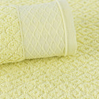 Jogo De Banho 2 Peças 430g/M² Capri Toalhas Banhão 100% Algodão Amarelo Brilhante