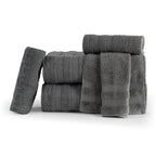 Jogo De Banho 5 Peças 100% Algodão 430g/M² Comfort Cinza