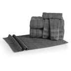 Jogo De Banho 5 Peças 100% Algodão 430g/M² Comfort Cinza