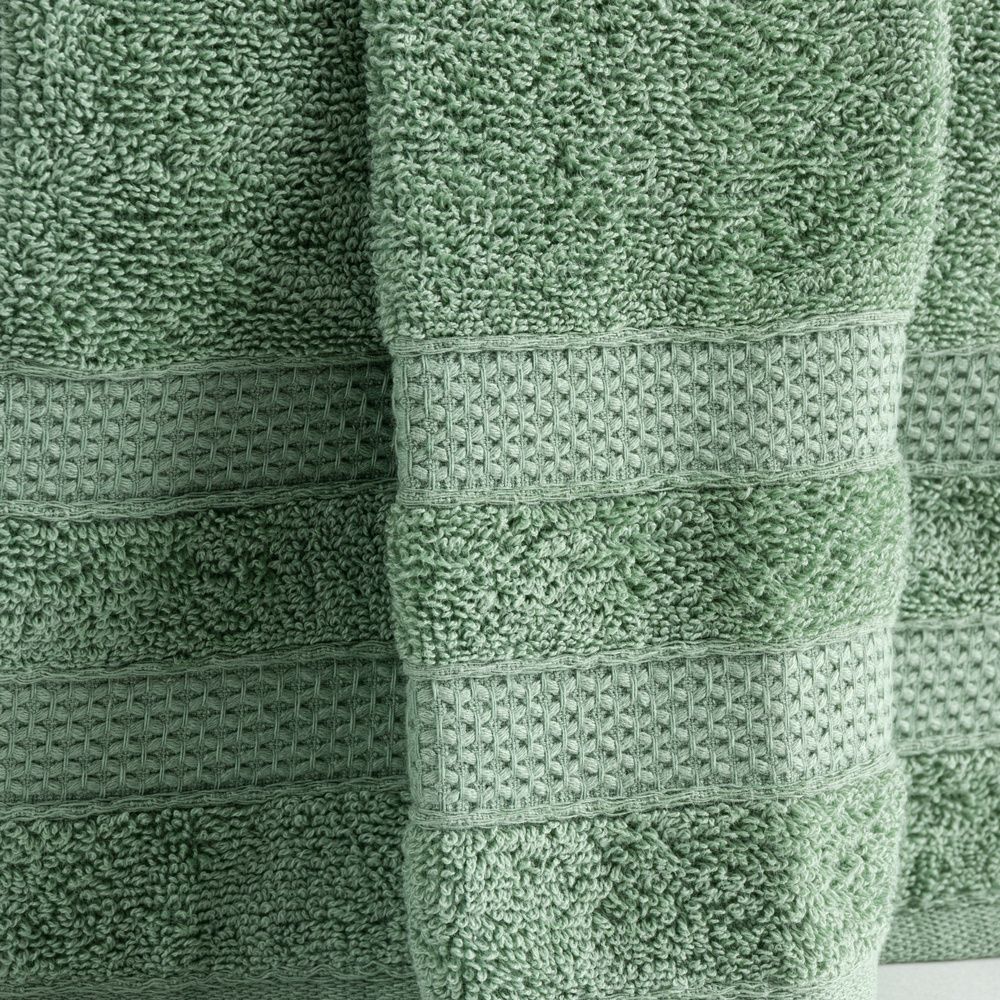 Jogo De Banho 5 Peças 100% Algodão 430g/M² Comfort Rosê/Verde